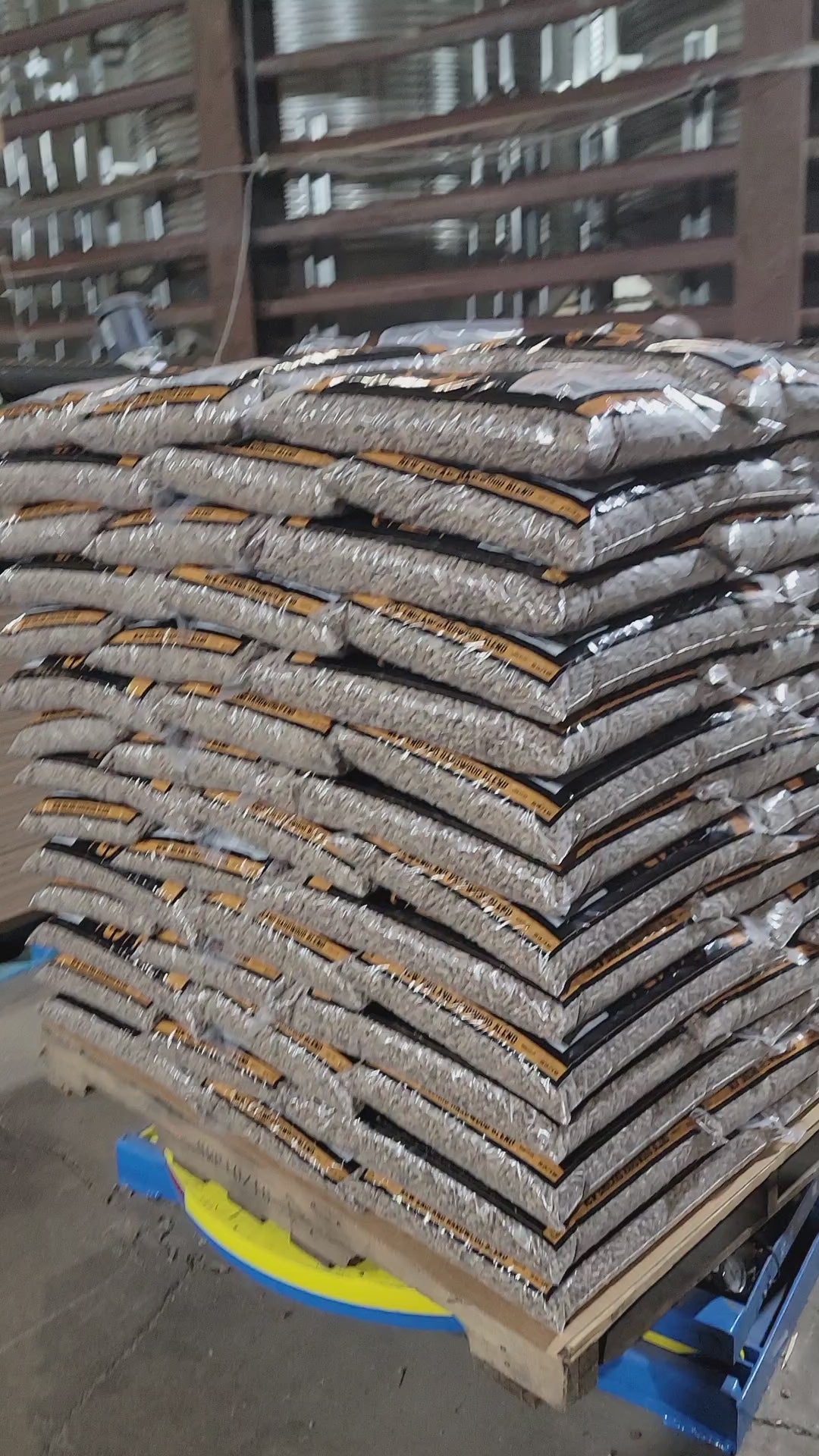 Another pallet of Manchester Heating Pellets being born. Made right here in Connecticut!
